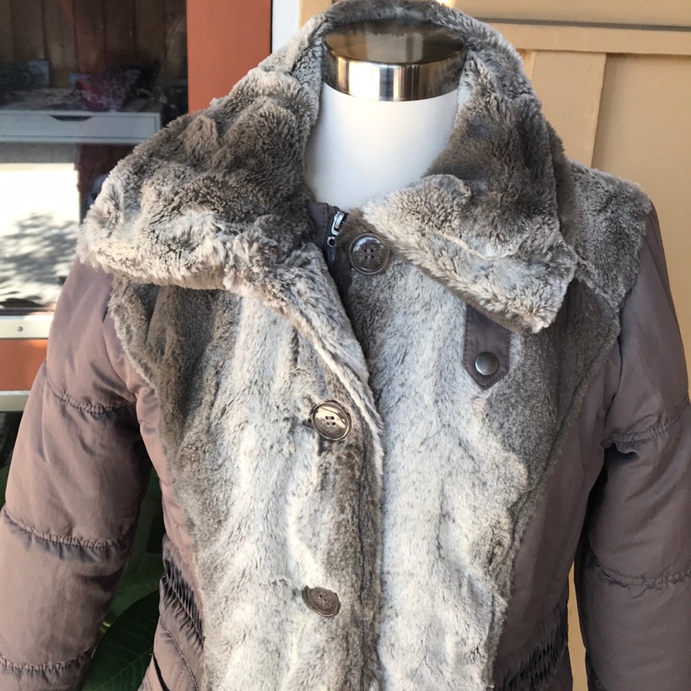 Montana Co Faux Fur Luxury Coat - Picture 3 of 8